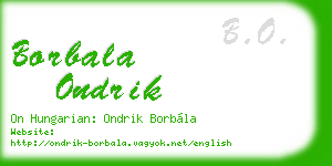 borbala ondrik business card